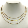 NZGD | 10ct Gold Golden Trio Harmony Necklace