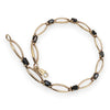 NZGD | 10ct Gold Vintage Sapphire Figaro Bracelet 20cm