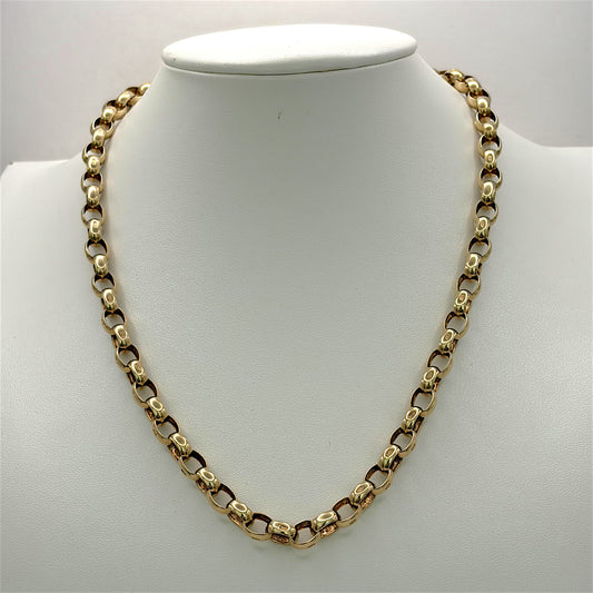 NZGD | 9ct Gold Timeless Belcher Luxe Chain 44cm