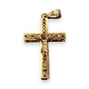 NZGD | 18ct Gold Grace Line Crucifix Pendant 36.8mm