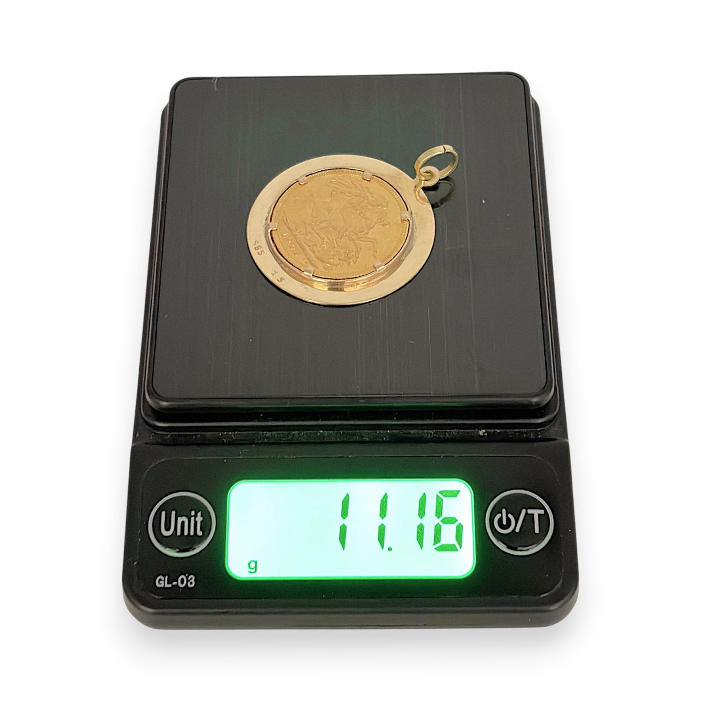 NZGD | 22ct 1905 Full Sovereign in 14ct Gold Pendant