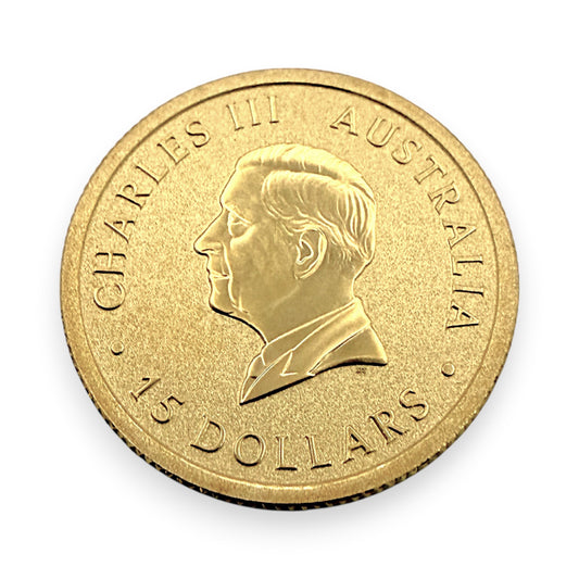 NZGD | 24ct Gold 2026 CHARLES III AUSTRALIA 1/10oz - Kangaroo