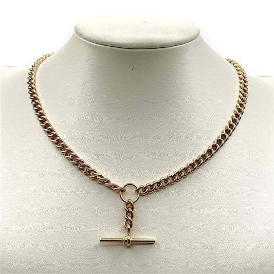 NZGD | 9ct Gold Vintage Heirloom T‑Bar Necklace Valuation $12,250