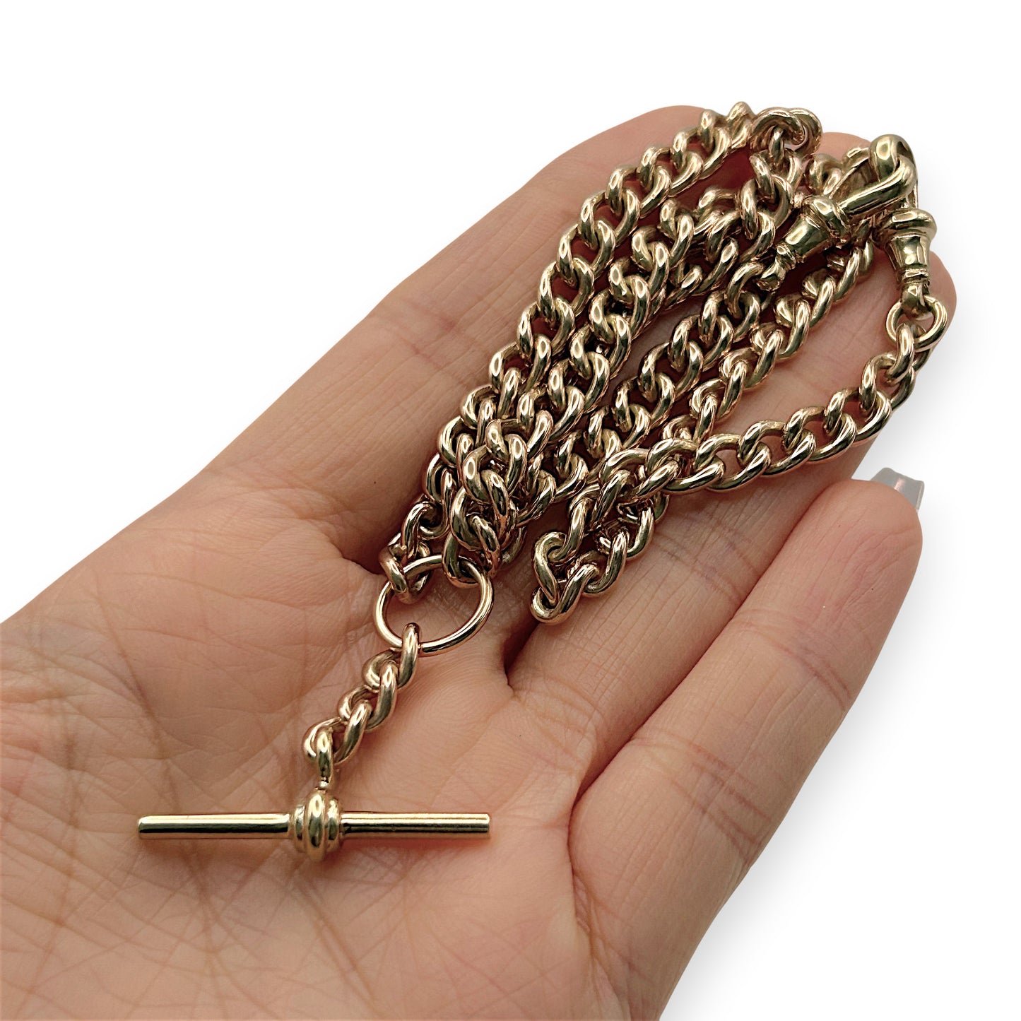 NZGD | 9ct Gold Vintage Heirloom T‑Bar Necklace Valuation $12,250