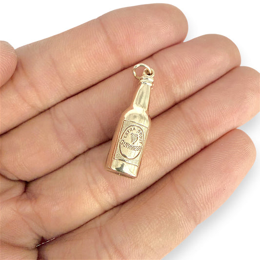 NZGD | 9ct Gold Bottle of Good Times Pendant - GUINNESS