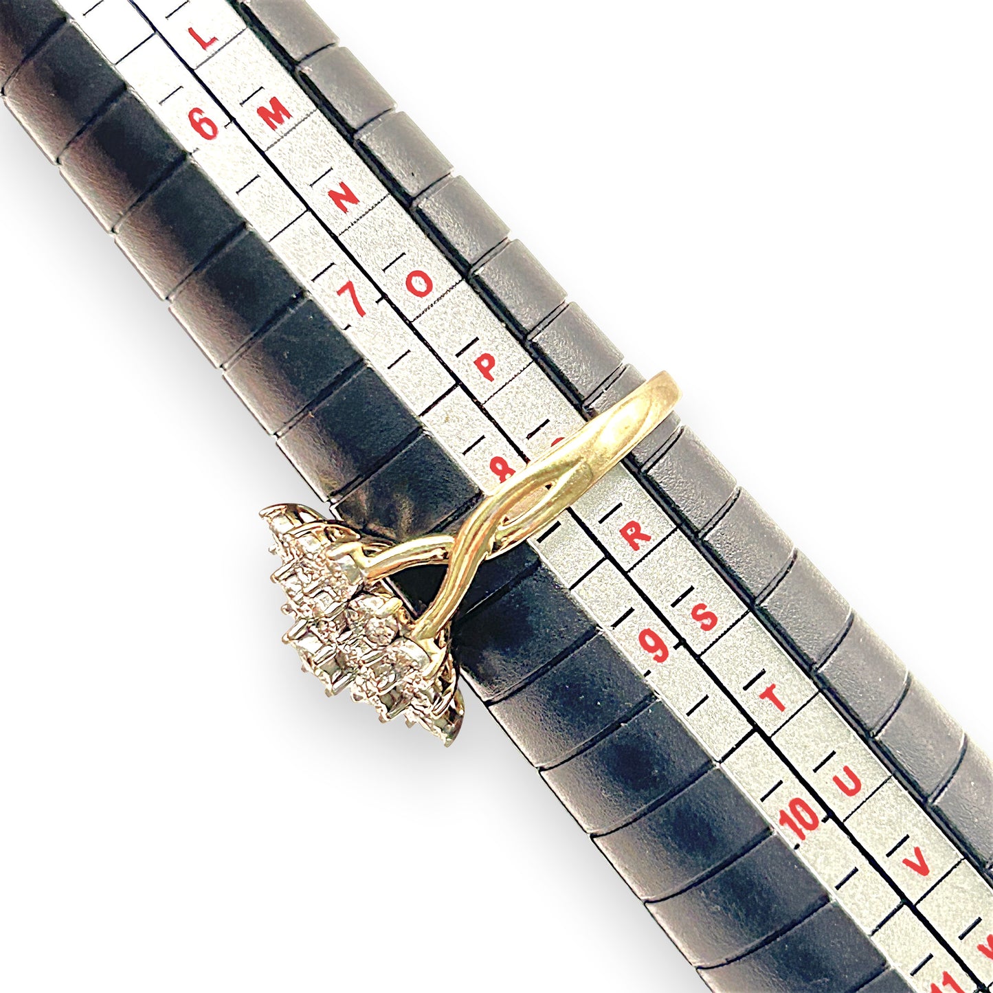NZGD | 9ct Gold Diamond Bloom Classic Ring Valuation $2,000