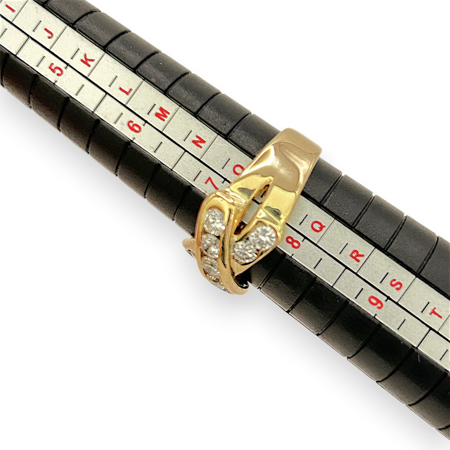 NZGD | 18ct Gold Diamond Crossover Ring Valuation $7,500
