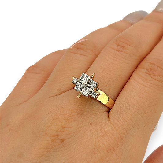 NZGD | 18ct Gold Artisan Diamond Atelier Ring Valuation $5,000