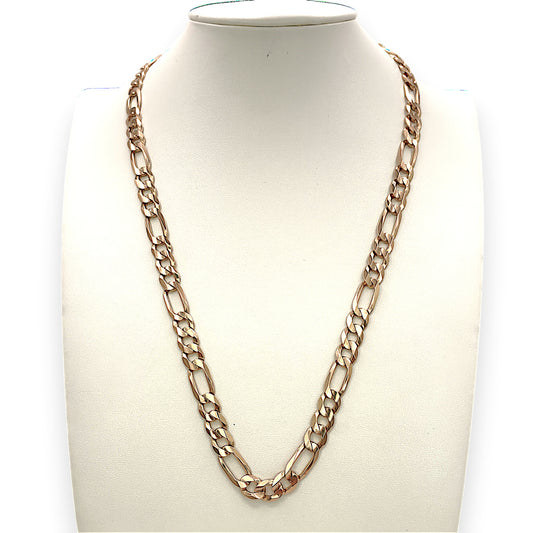 NZGD | 10ct Gold 49.64g MHJ Masterlink Figaro Chain 58cm