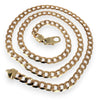 NZGD | 9ct Gold Refined Round‑Edge Curb Chain 56cm