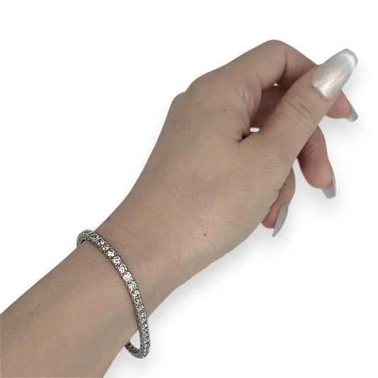 NZGD | 10ct W/Gold MICHEAL HILL Glacier Line Tennis Bracelet TDW 5.00ct.