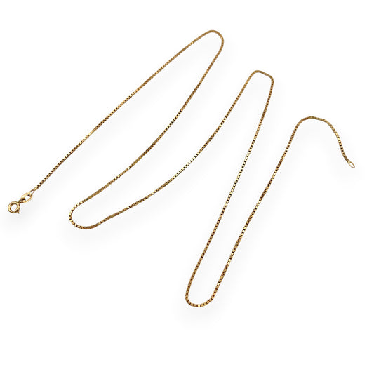 NZGD | 9ct Gold Italian Classic Box Chain 60 cm