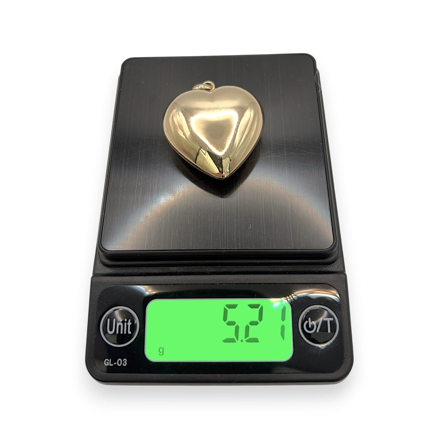 NZGD | 9ct Gold Heart of Pure Elegance Pendant 32mm