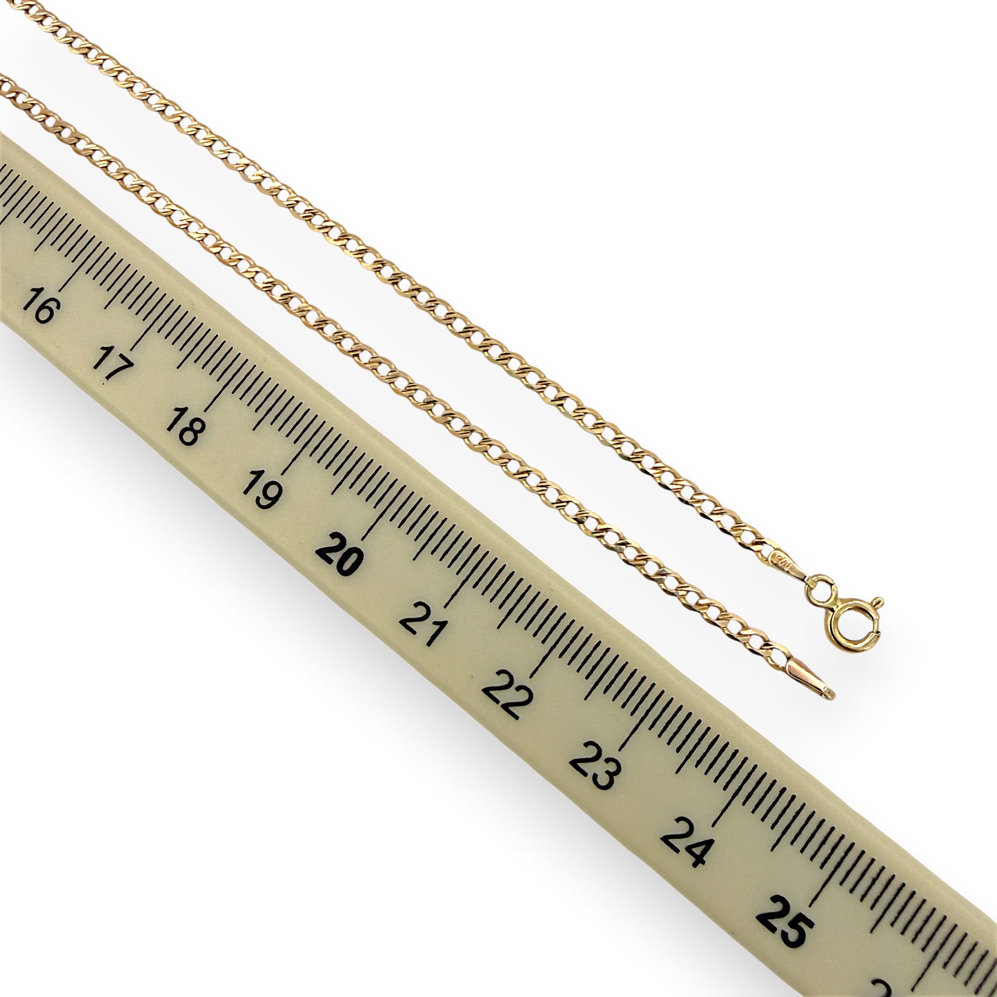 NZGD | 9ct Gold Slimline Gleam Chain 49cm