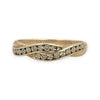 NZGD | 9ct Gold PROUDS Luxe Weave Diamond Ring Size Q 1/2