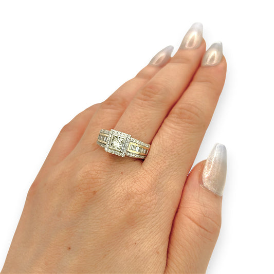 NZGD | 18ct Gold Ring Imperial Halo Pavilion Valuation $9,500