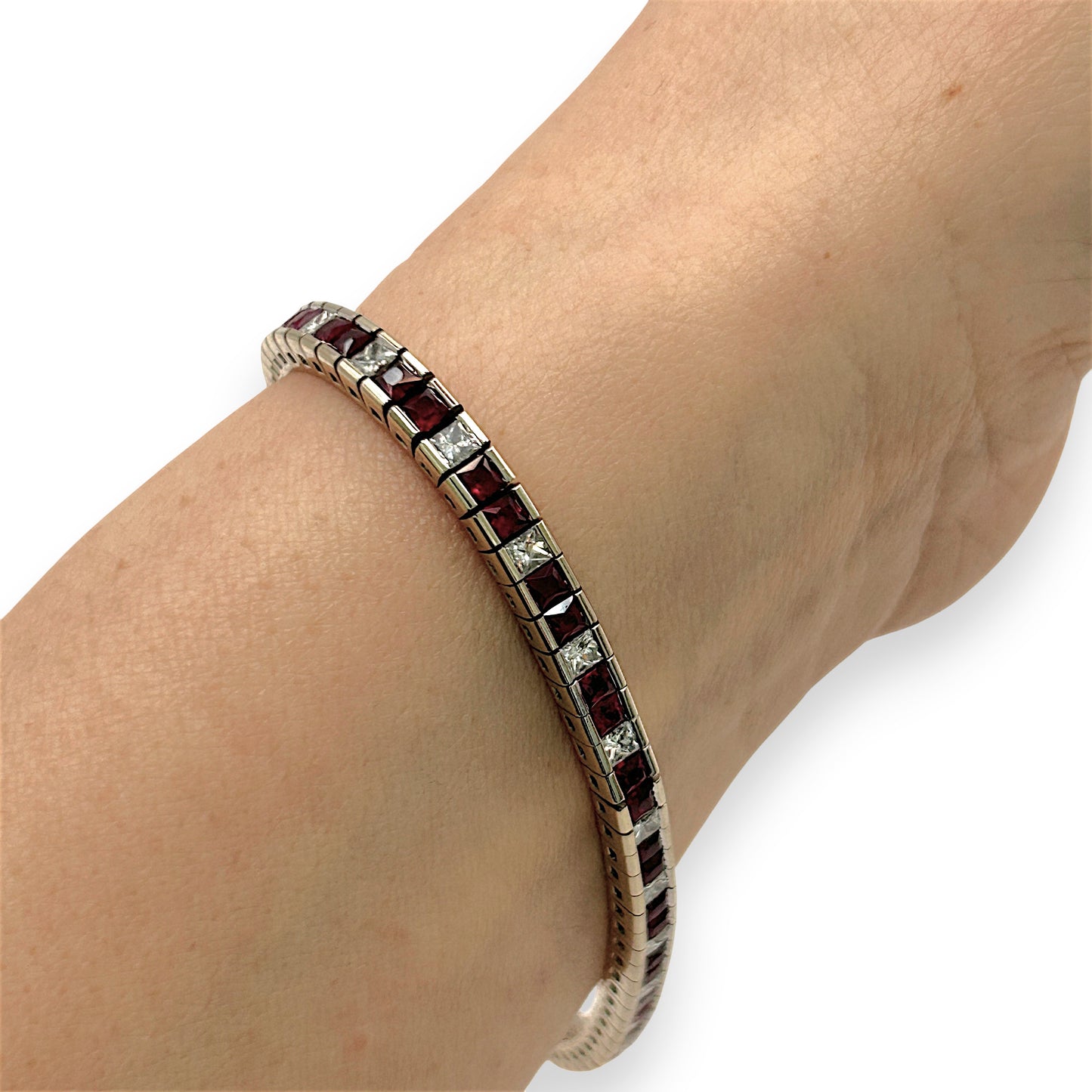 NZGD | 18ct Gold Ruby Royale Tennis Bracelet Valuation $23,000