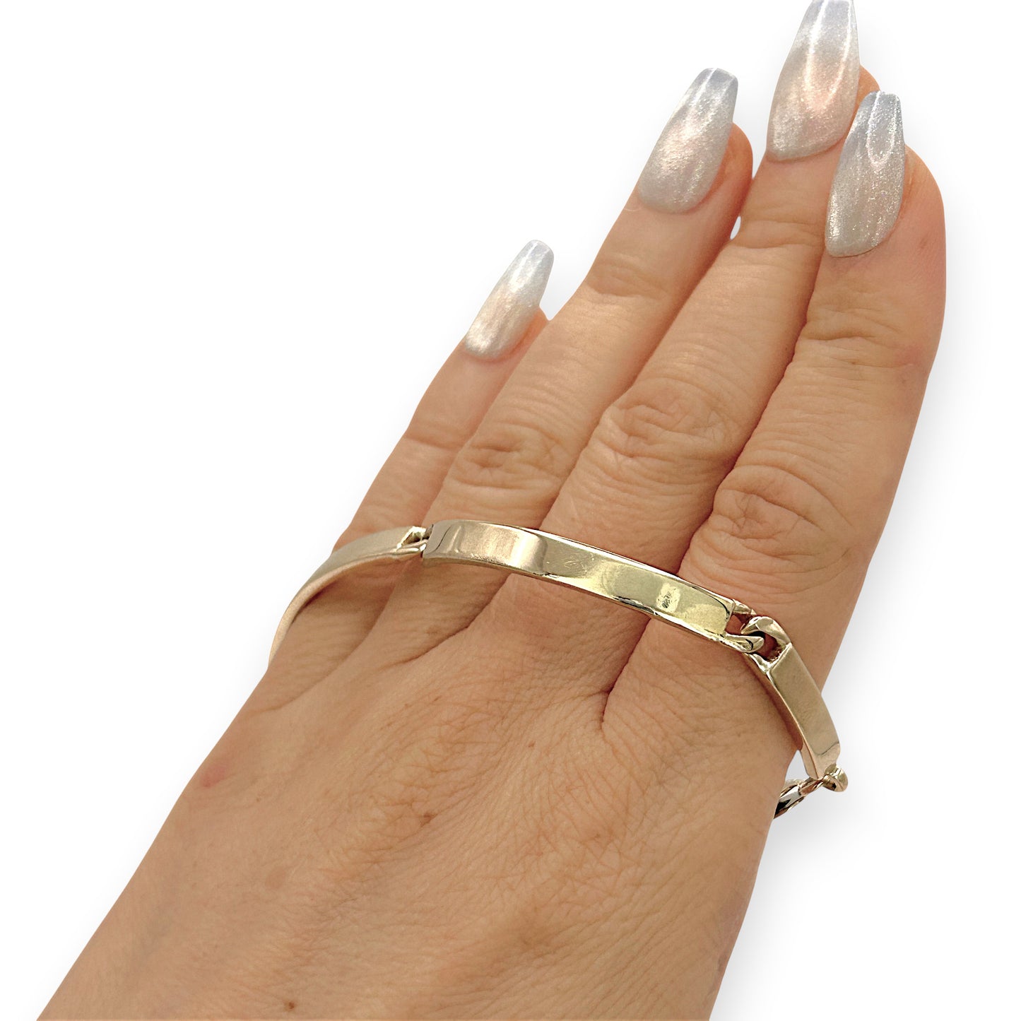 NZGD | 9ct Gold Lustre Curve Bracelet