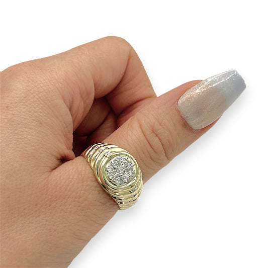 NZGD | 14ct Gold Celestial Bloom Ring Valuation $3,400
