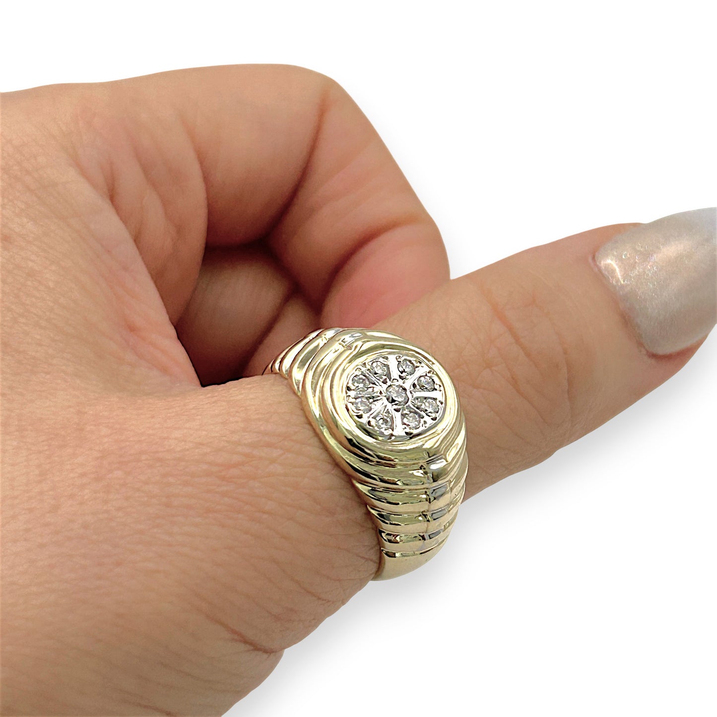NZGD | 14ct Gold Celestial Bloom Ring Valuation $3,400