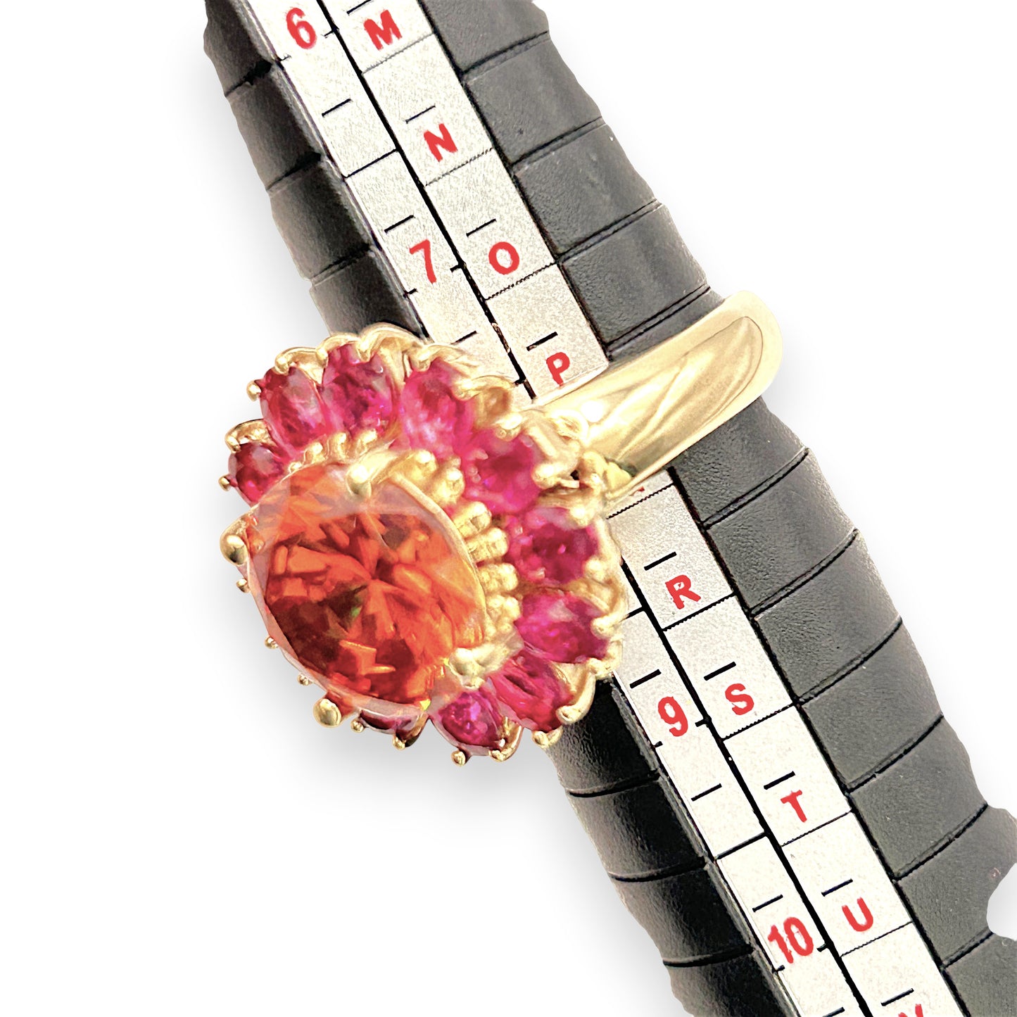NZGD | 14ct Gold Ruby Bloom Ring Valuation $9,000