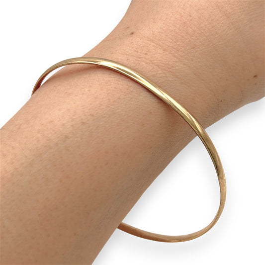 NZGD | 9ct Gold Sienna Flow Bangle 63.3mm