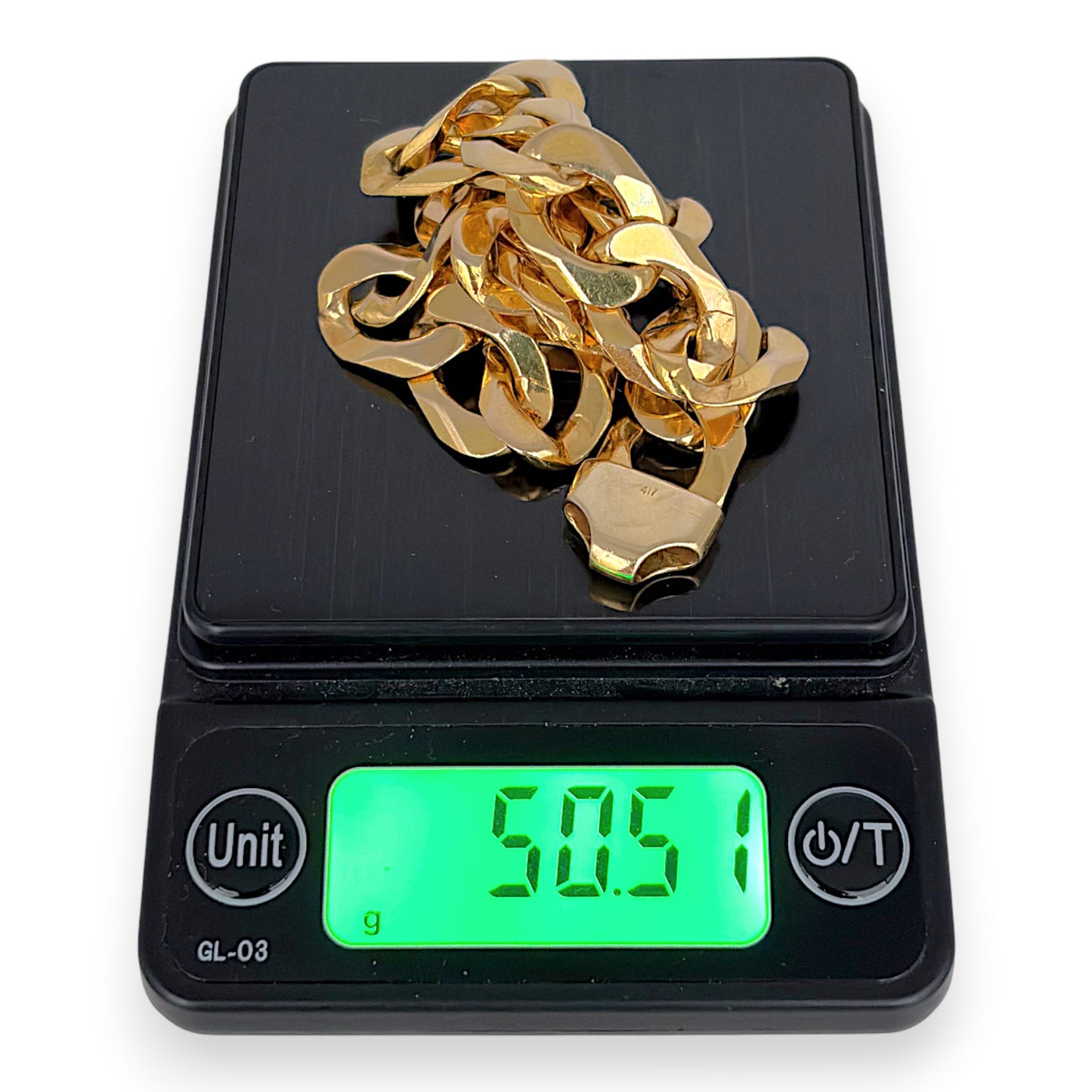 NZGD | 10ct Gold Curb Sovereign Bracelet 50.51g