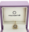 NZGD | Michael Hill 14ct Gold Diamond Halo Drop Pendant 21mm