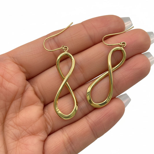 BRAND NEW | 9ct Gold Timeless Loop Earrings 4.5cm