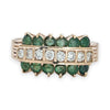 NZGD | 14ct Gold Heirloom Emerald Diamond Ring Valuation $4,000