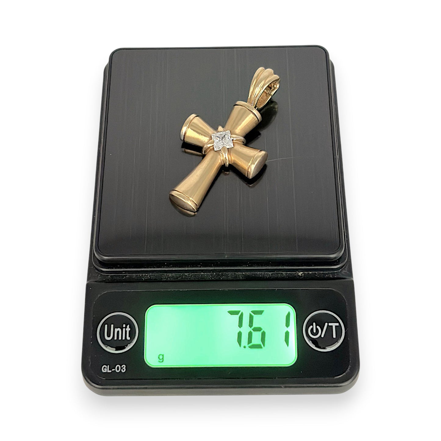 NZGD | 9ct Gold Bold Faith Cross Pendant 45.3mm
