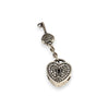 SILVER DEAL | Pandora Sterling Silver Dangle Charm - Heart Padlock and Key