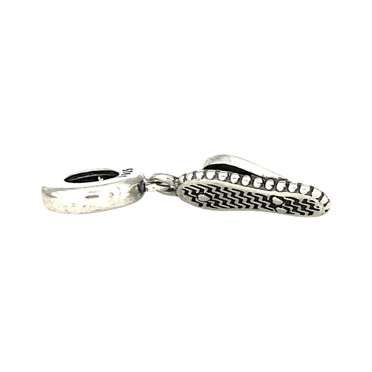 SILVER DEAL | Sterling Silver Dangle Charm - Flip Flop
