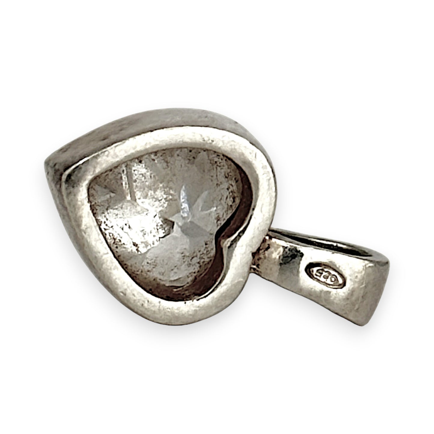 SILVER DEAL | Sterling Silver CZ Heart Pendant