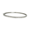 SILVER DEAL | Sterling Silver Hinged Snap Oval Bangle