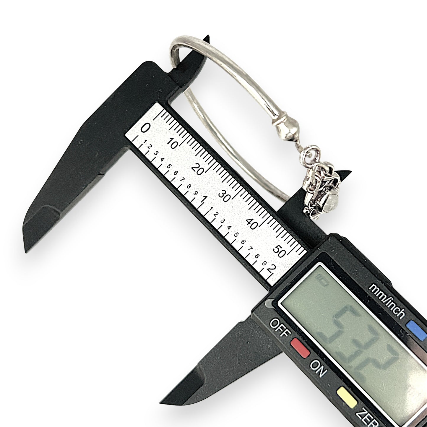 SILVER DEAL | Sterling Silver Moonlace Marquise Oval Bangle 61.2mm