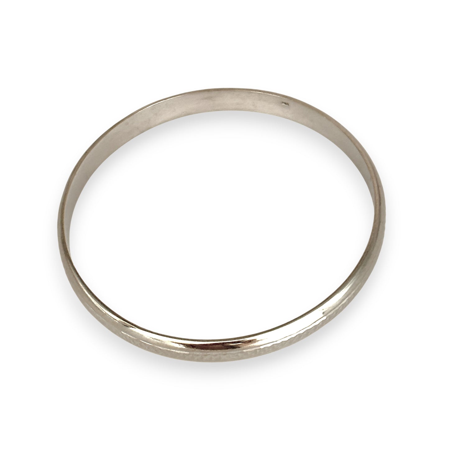 GOLD DEAL | 9ct (9k) White Gold Luna Curve Bangle 65.1mm