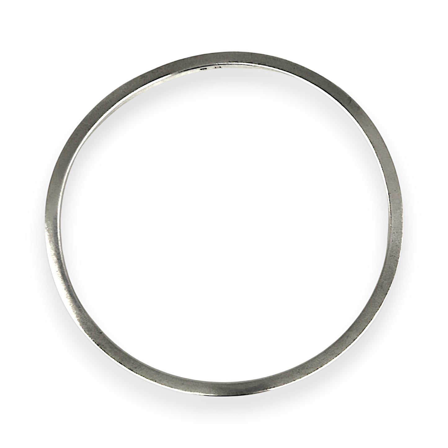 SILVER DEAL | Sterling Silver Squared Wavy Round Bangle