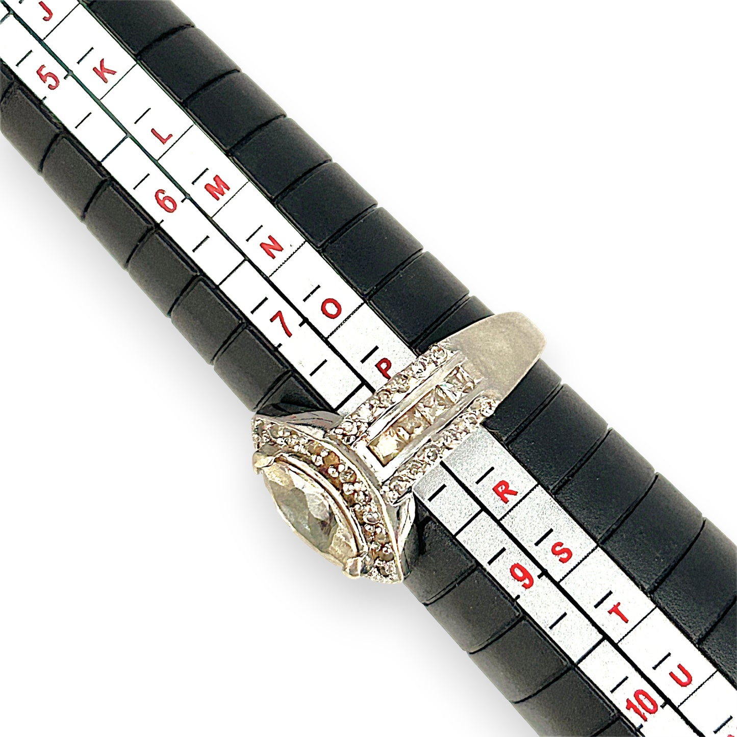 SILVER DEAL | Sterling Silver Lustra Marquise Ring Size Q