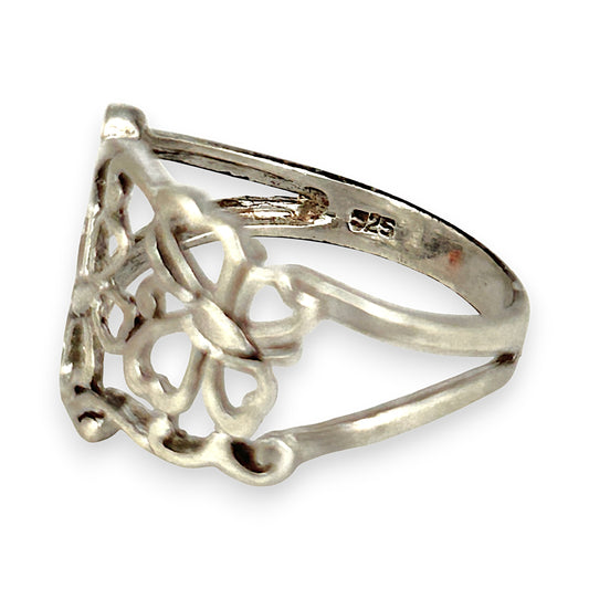 SILVER DEAL | Sterling Silver Butterflies Open Work Ring