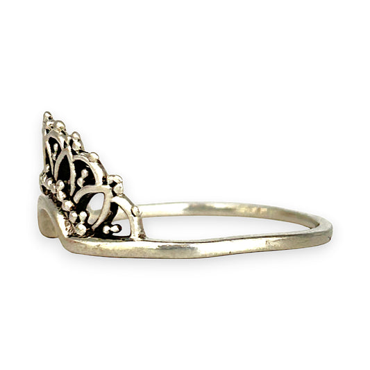 SILVER DEAL | Sterling Silver Vintage Crown Ring