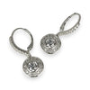 SILVER DEAL | Sterling Silver Halo Grace Drop Earrings - Refurbished