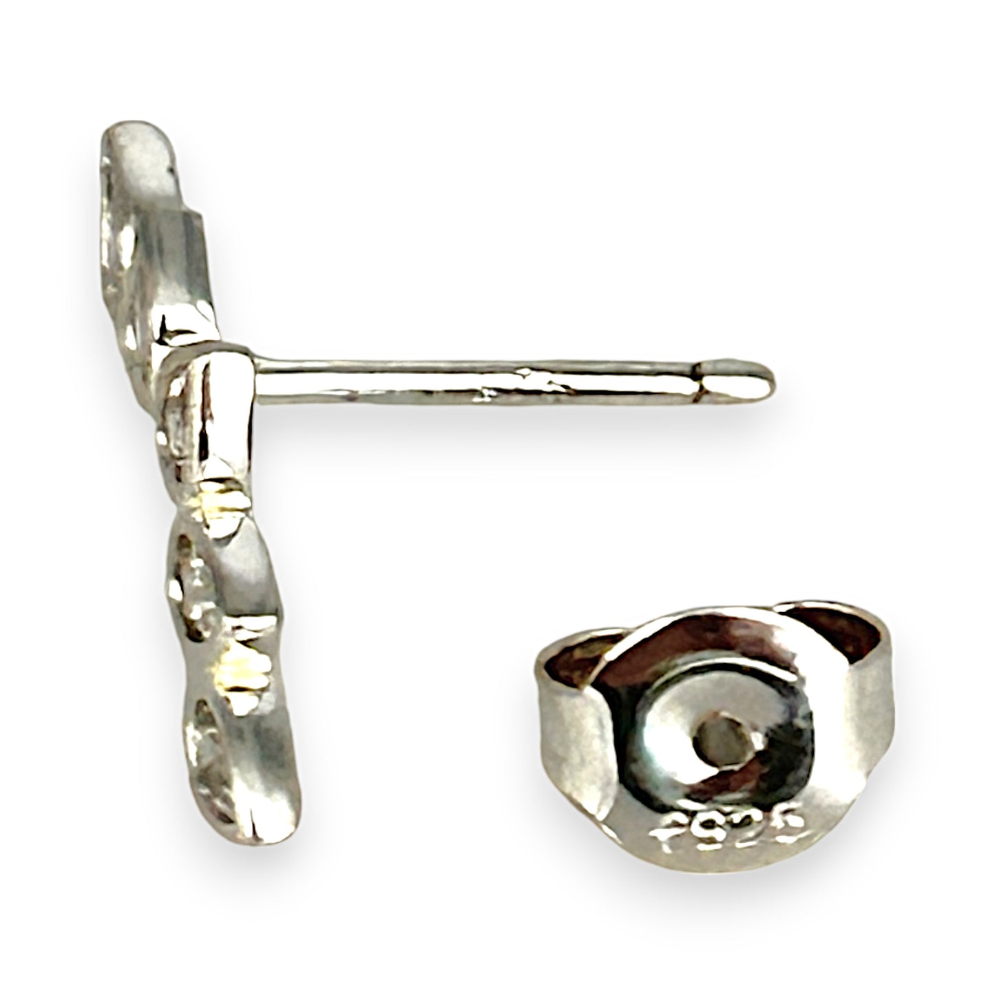 SILVER DEAL | Sterling Silver Five Petals of Light Stud Earrings