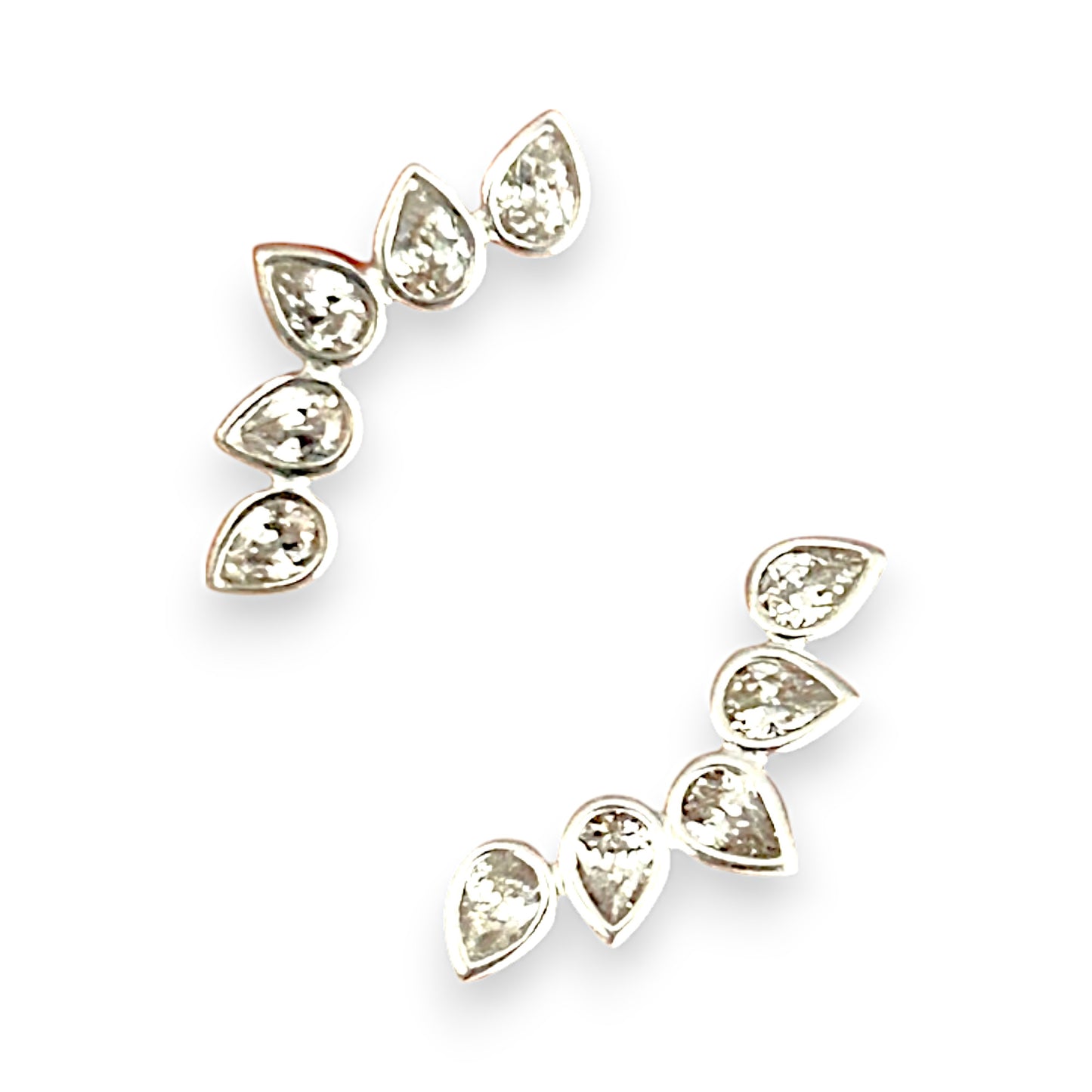 SILVER DEAL | Sterling Silver Five Petals of Light Stud Earrings