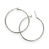SILVER DEAL | Sterling Silver Large Circle Hoop Earrings