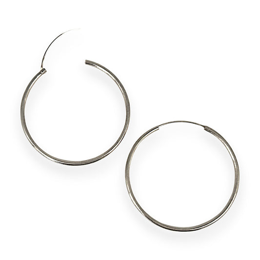 SILVER DEAL | Sterling Silver Circle Slider Earrings
