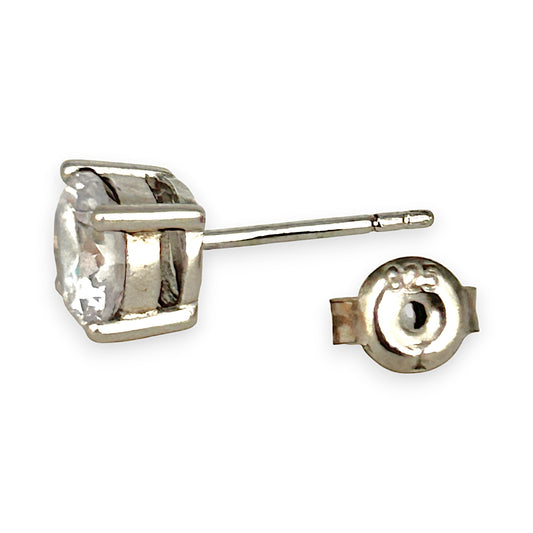SILVER DEAL | Sterling Silver Stunning Cubic Zirconia Stud Earrings