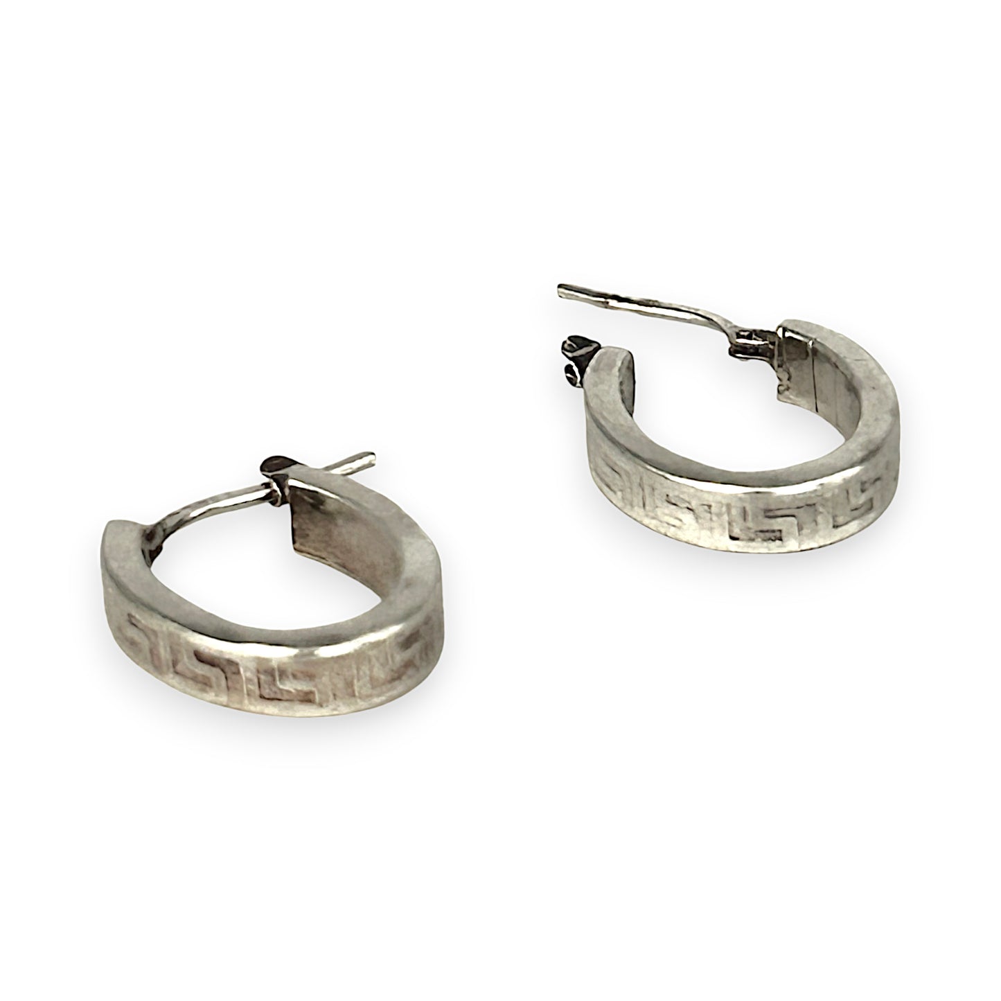 SILVER DEAL | Sterling Silver Rugged Luna Loops Hoop Earrings