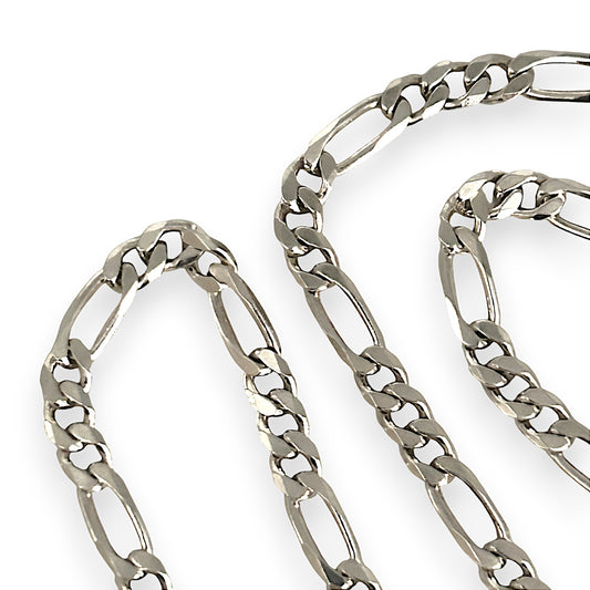 SILVER DEAL | NZ Sterling Silver 3-1 Figaro Chain Length 60cm