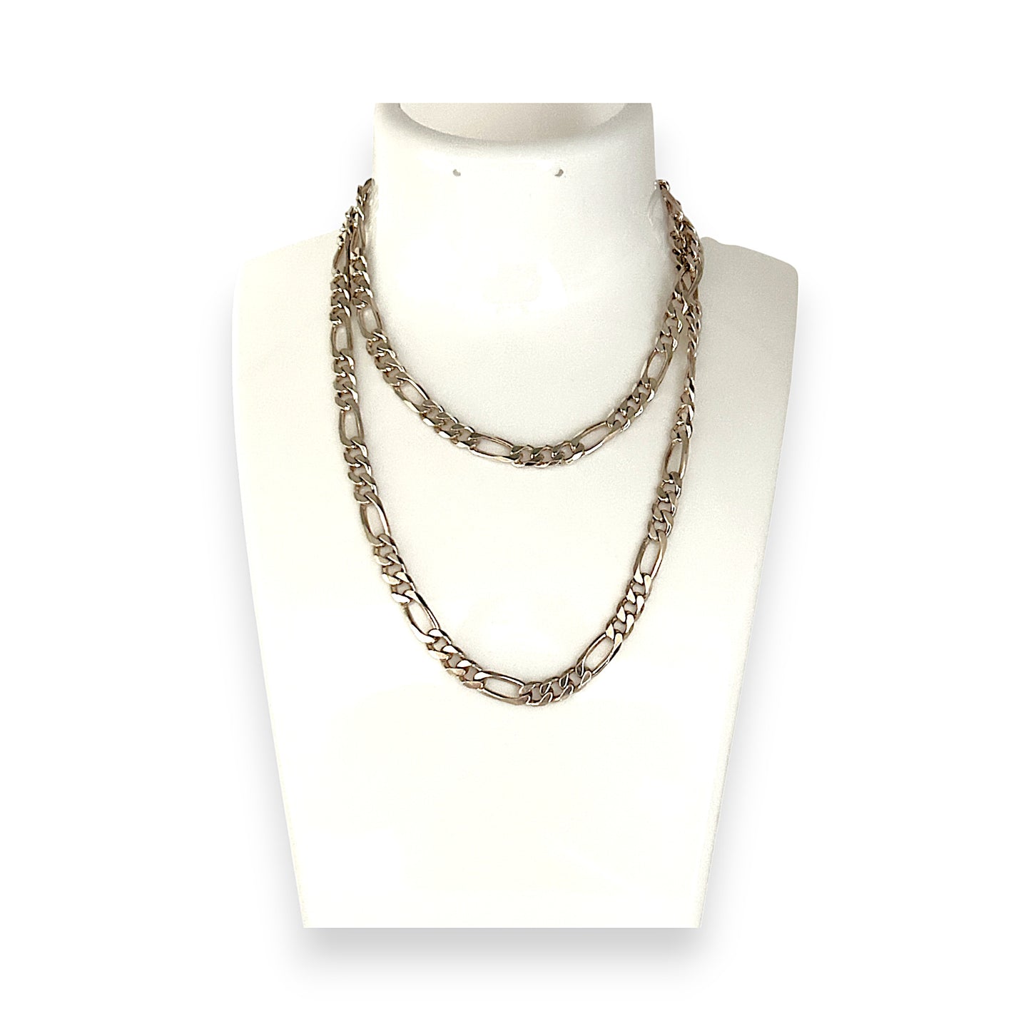 SILVER DEAL | NZ Sterling Silver 3-1 Figaro Chain Length 60cm